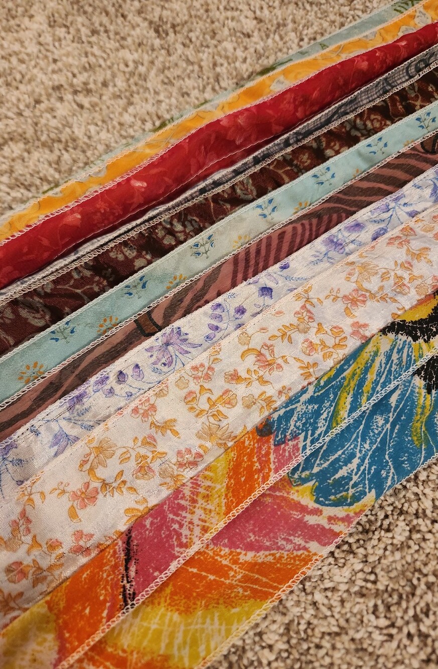 Sari Silk Multicolor Lightweight Women's Scarf